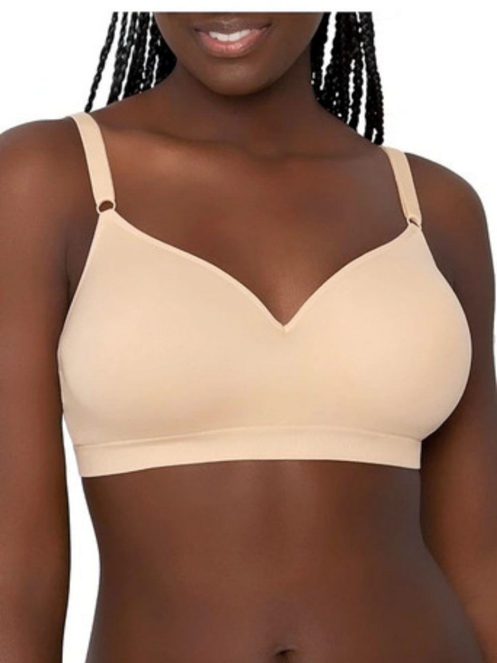 Fruit of the Loom Wireless Comfort Bra Wireless Bra Beige XL